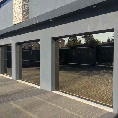 Τομεακές ηλεκτρικές πόρτες γκαράζ πλήρης θέα Αλουμινίου γυαλί πόρτες γκαράζ δείγμα διαθέσιμο
